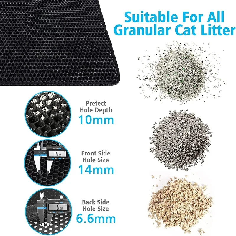 Esterilla de doble capa para a - Cat Litter Mat Double Layer Waterproof reseña y precio