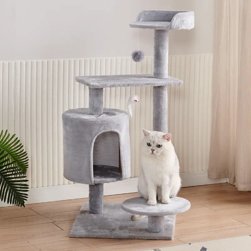 Gran Torre para Gatos con Nido - Cat Scratching Post Sisal Tree Tower reseña y precio