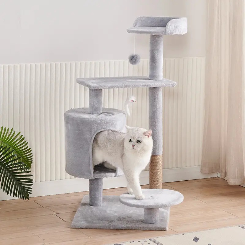 Gran Torre para Gatos con Nido - Cat Scratching Post Sisal Tree Tower reseña y precio