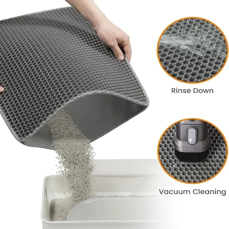 Estera de arena para gatos de  - Cat Litter Mat Double Layer Waterproof reseña y precio