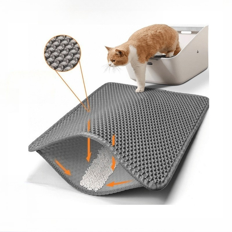 Esteras para gatos EVA de dobl - Cat Litter Mat Double Layer Waterproof reseña y precio