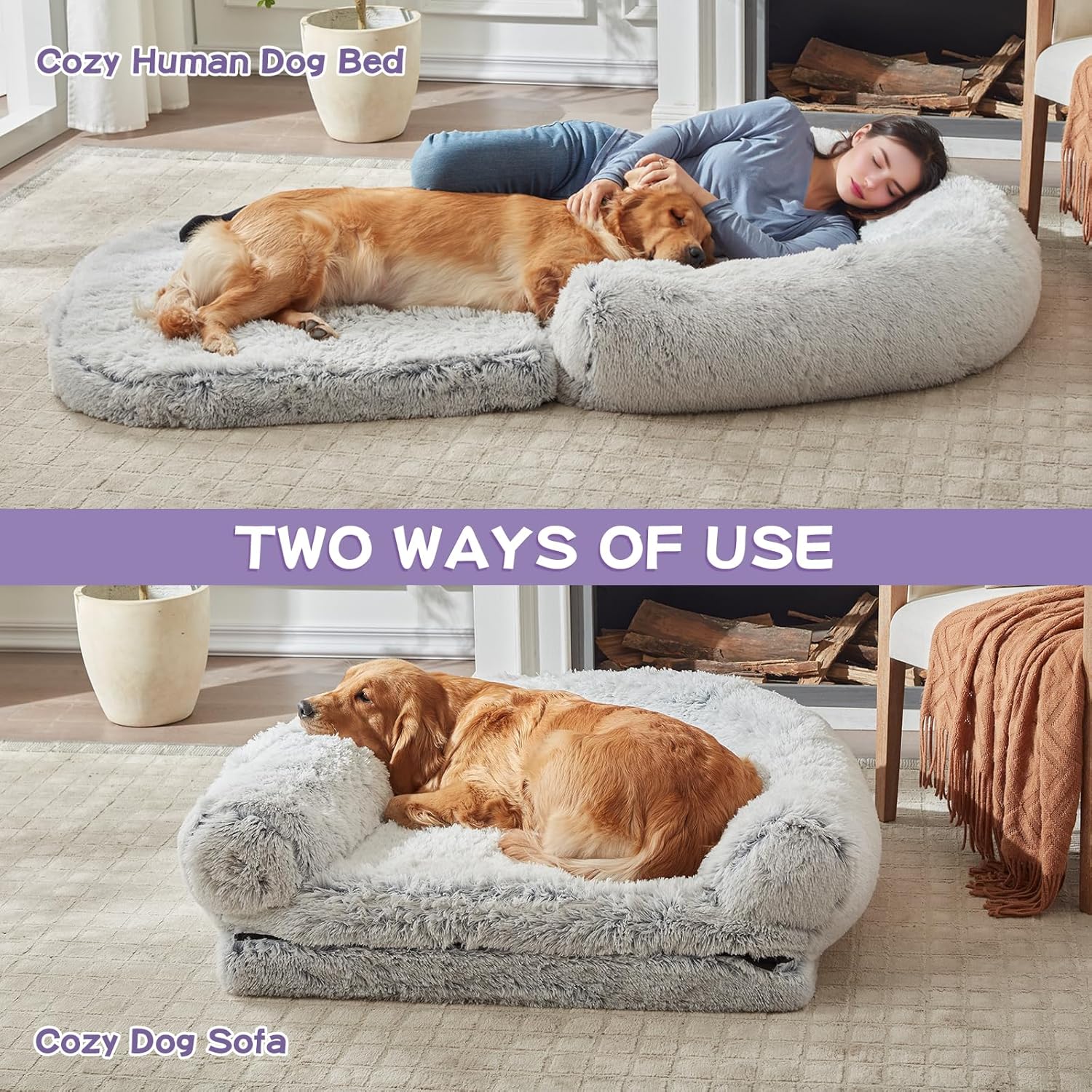Cama Ortopédica para Perros co - Orthopedic Memory Foam Dog Bed Washable reseña y precio