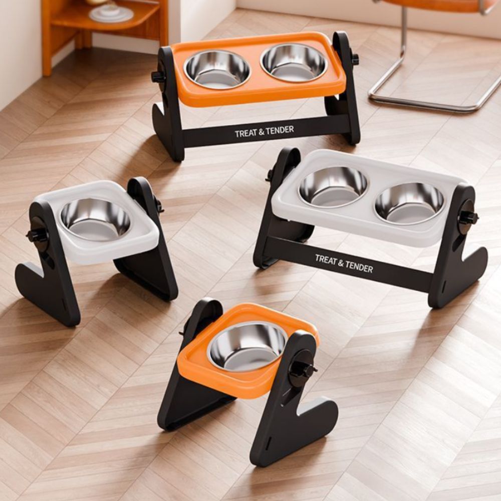Comederos Elevados para Gatos  - Elevated Ceramic Cat Bowls Tilted Food reseña y precio