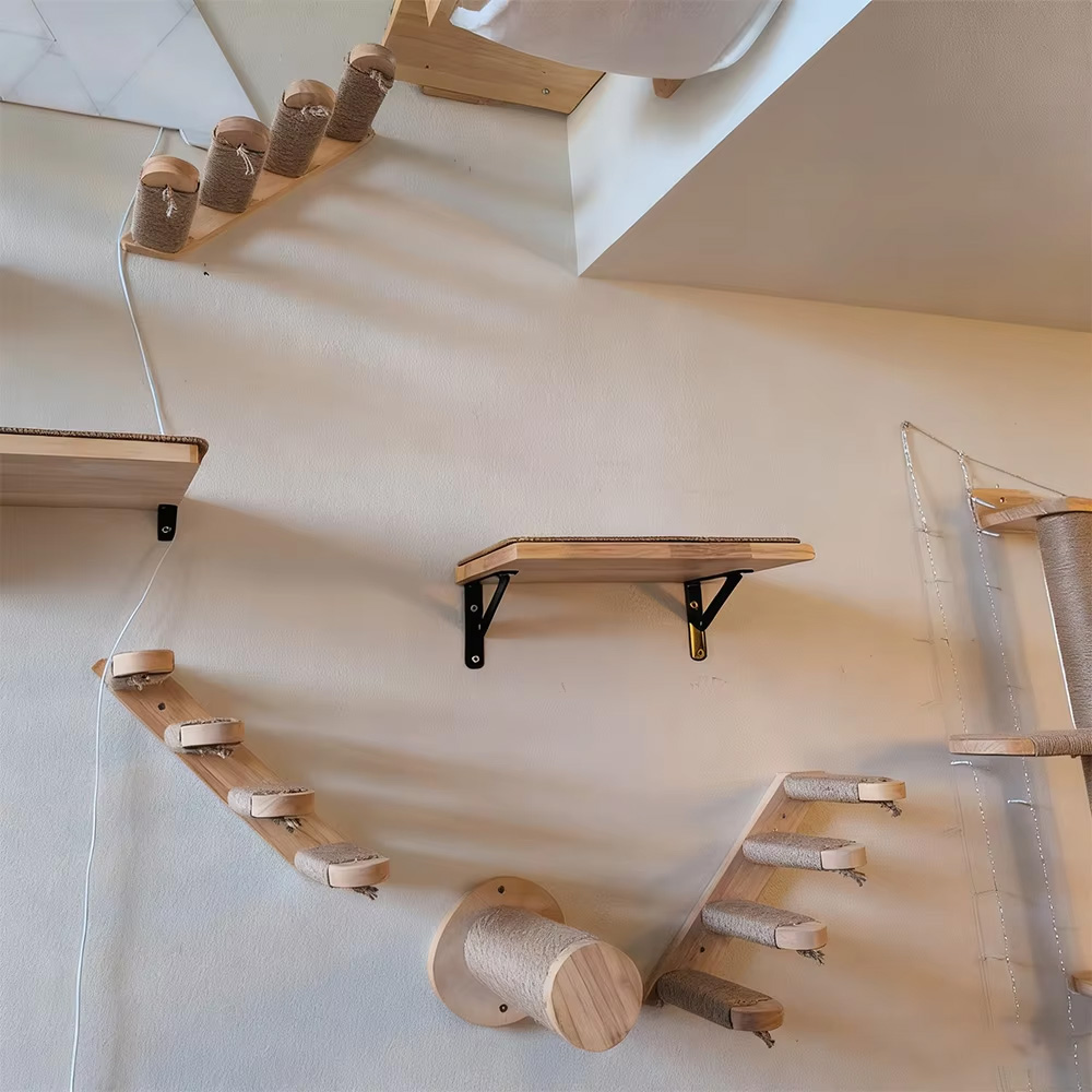 Estantes de escalada para gato - Cat Wall Climbing Shelves Hammock Wooden reseña y precio