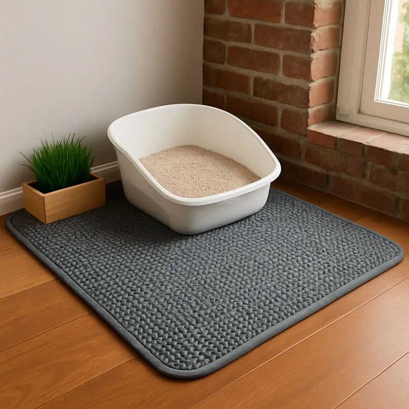 Alfombrilla duradera e imperme - Cat Litter Mat Double Layer Waterproof reseña y precio