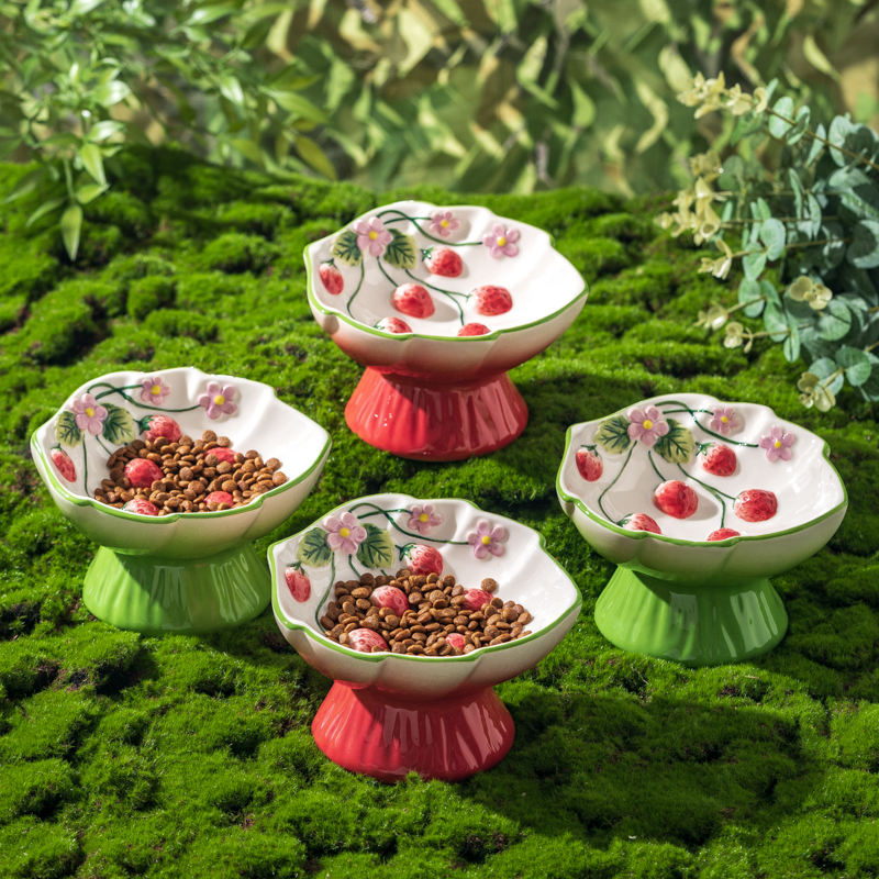 Comedero Elevado de Cerámica p - Elevated Ceramic Cat Bowls Tilted Food reseña y precio