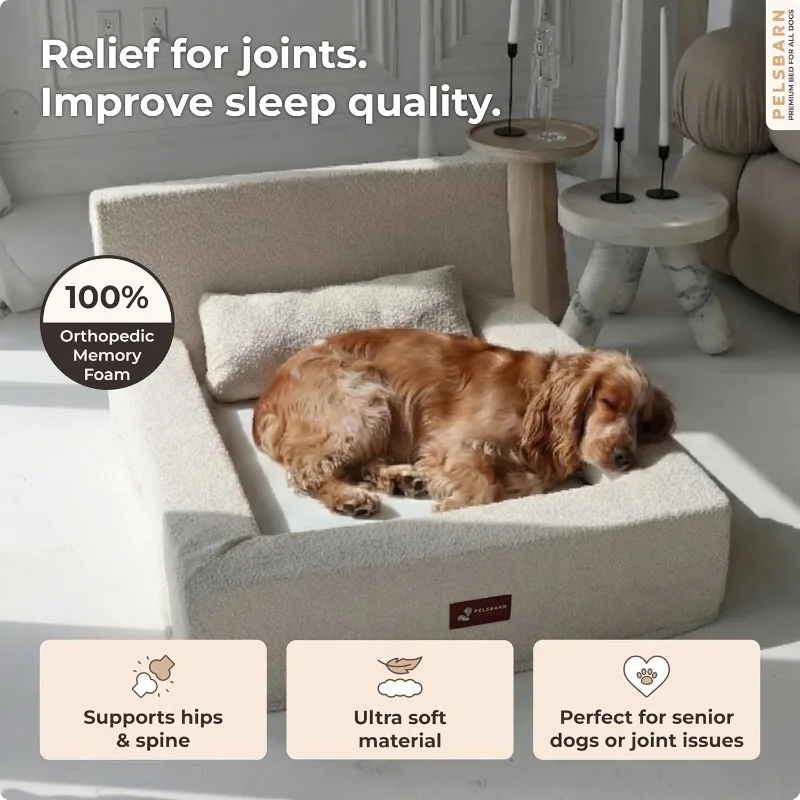 Cama Ortopédica para Perros Pe - Orthopedic Memory Foam Dog Bed Washable reseña y precio
