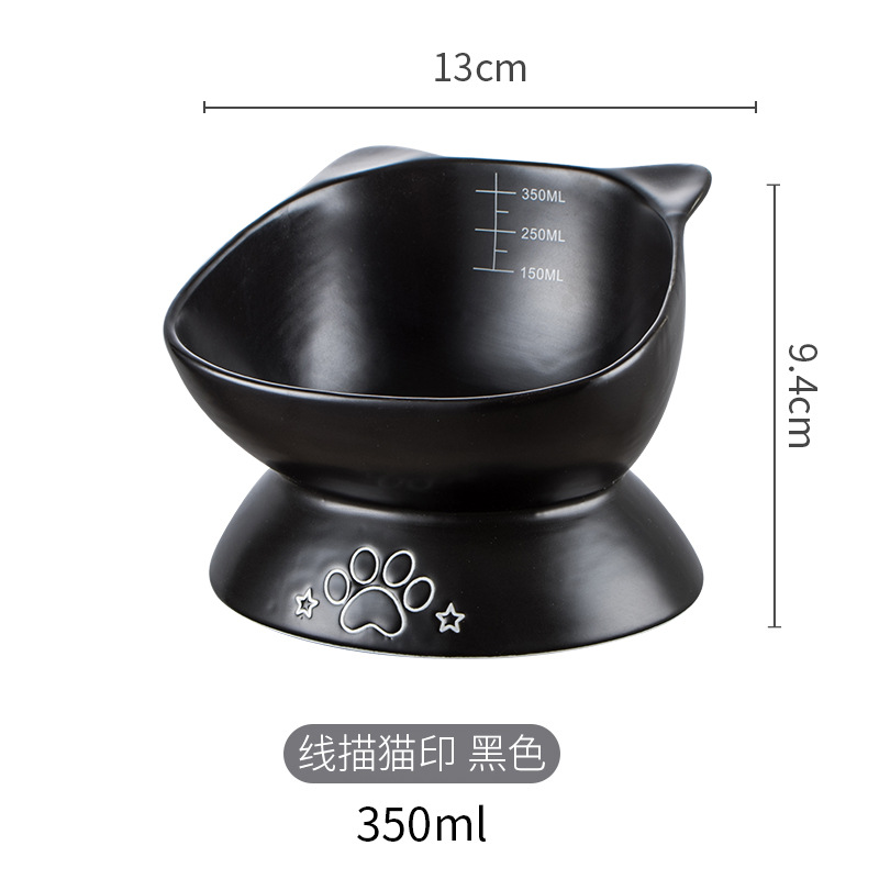 Comedero elevado y inclinado d - Elevated Ceramic Cat Bowls Tilted Food reseña y precio