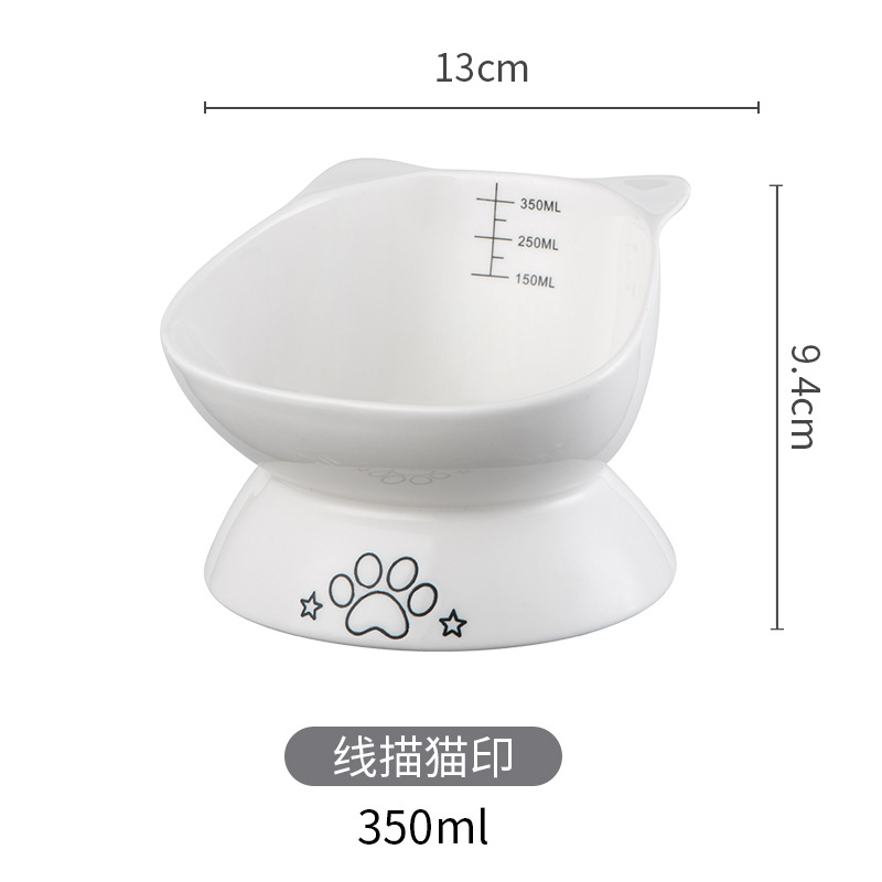 Comedero elevado y inclinado d - Elevated Ceramic Cat Bowls Tilted Food reseña y precio