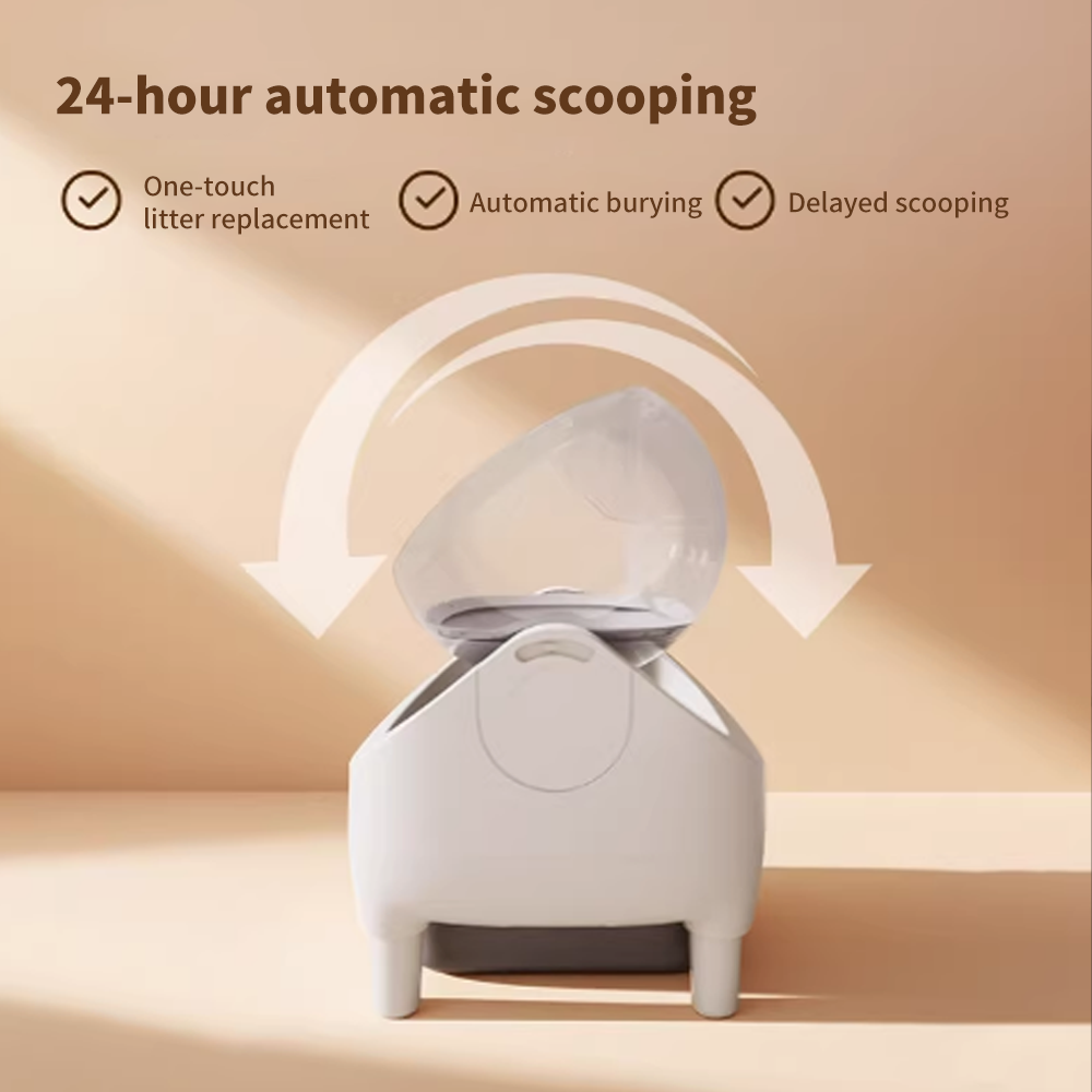 Caja de arena inteligente auto - Smart Cat Litter Box Wifi App Control reseña y precio