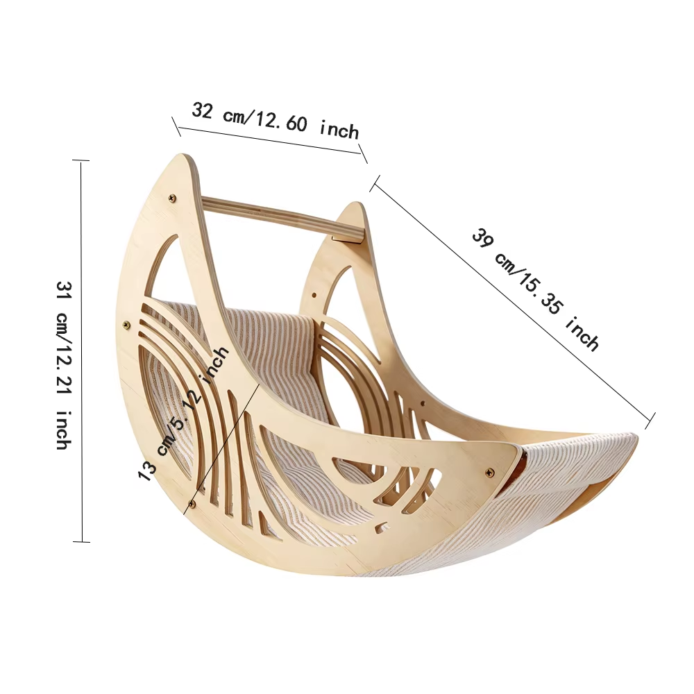 Muebles de Pared para Gatos, H - Cat Wall Climbing Shelves Hammock Wooden reseña y precio