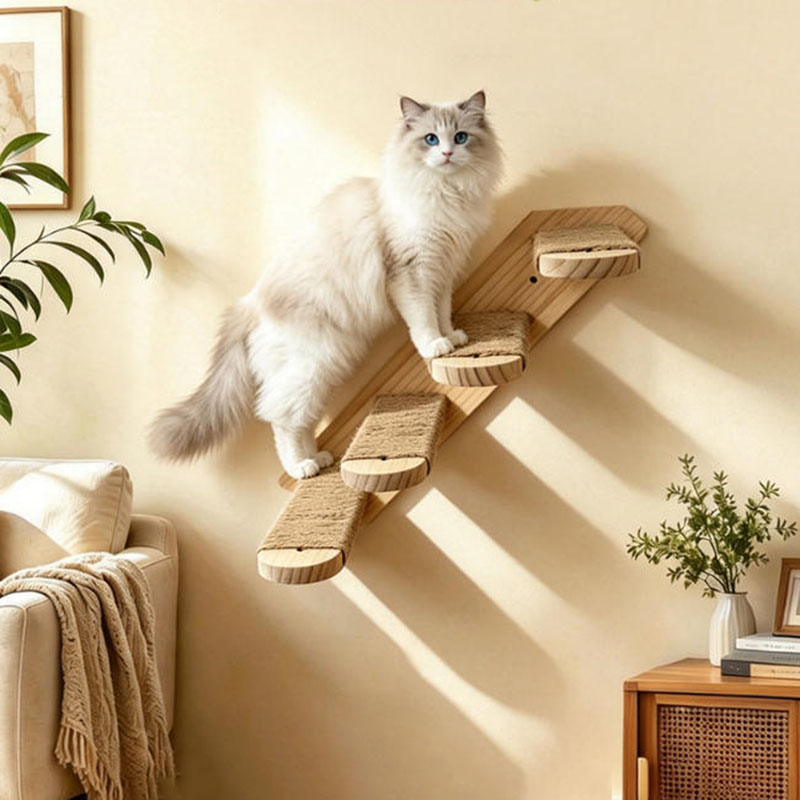 Estantes de pared para árbol d - Cat Wall Climbing Shelves Hammock Wooden reseña y precio