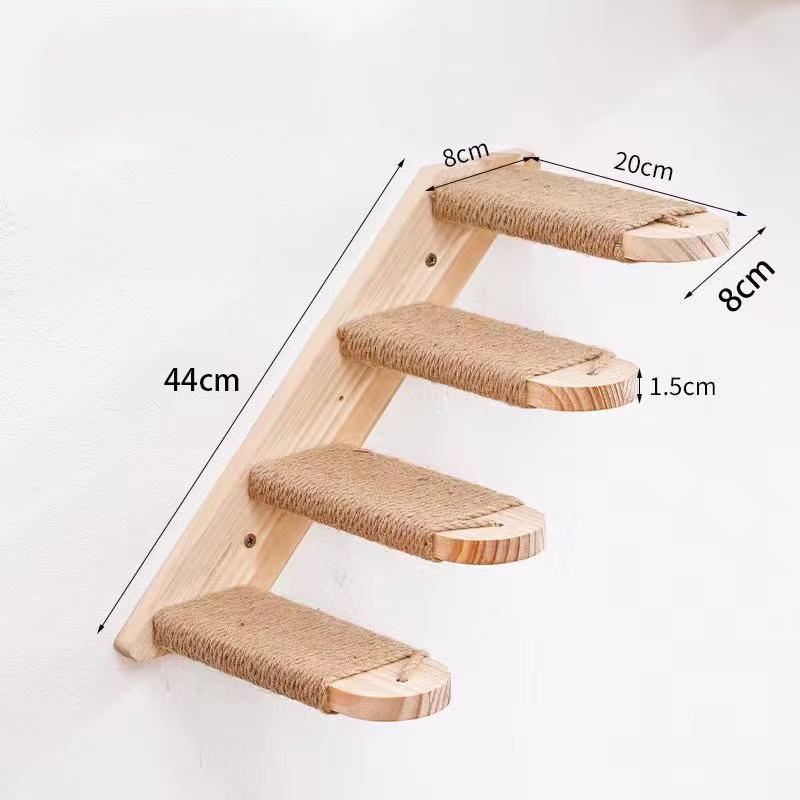 Estantes de pared para árbol d - Cat Wall Climbing Shelves Hammock Wooden reseña y precio
