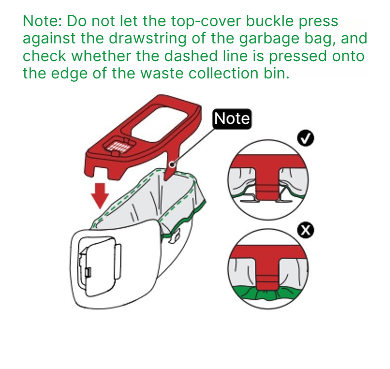 Versión conveniente de bolsas  - Automatic Litter Box Waste Bag Liner reseña y precio
