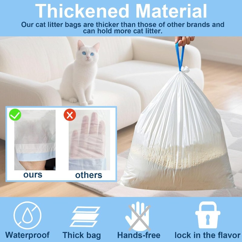 Bolsas de arena para gatos par - Automatic Litter Box Waste Bag Liner reseña y precio