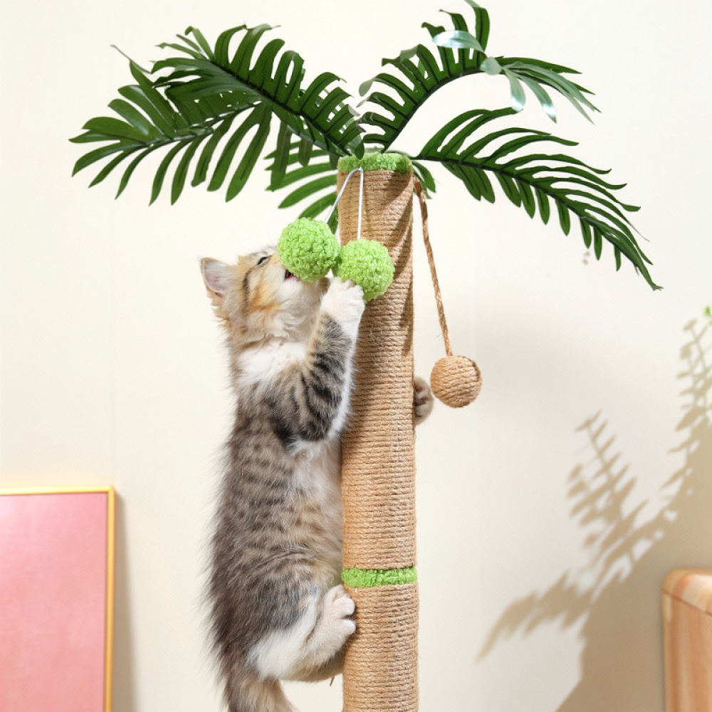 Rascador estable para gatos, h - Cat Scratching Post Sisal Tree Tower reseña y precio