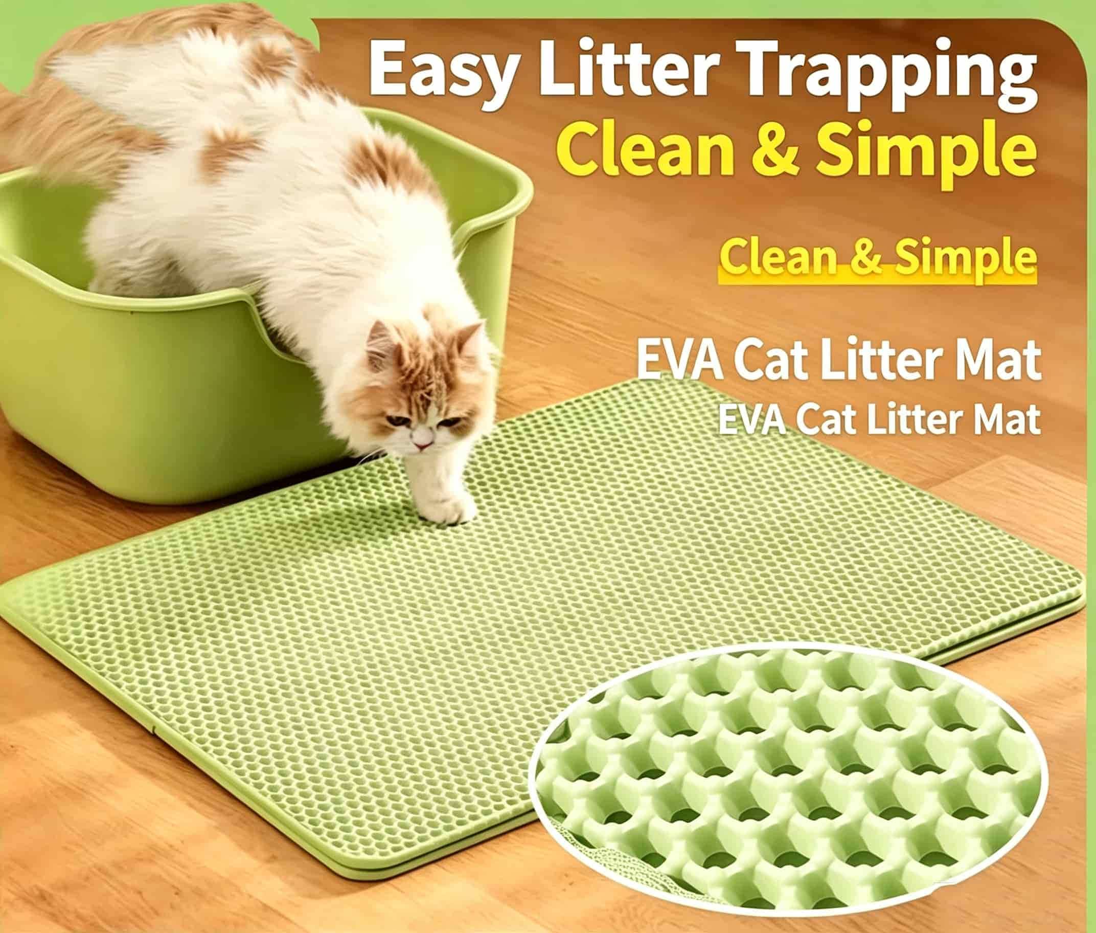 Alfombrilla de doble capa para - Cat Litter Mat Double Layer Waterproof reseña y precio