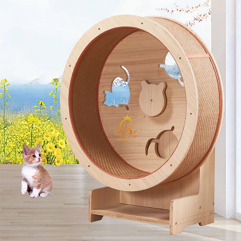 Marco de madera EUR PET, table - Cat Running Wheel Exercise Treadmill reseña y precio