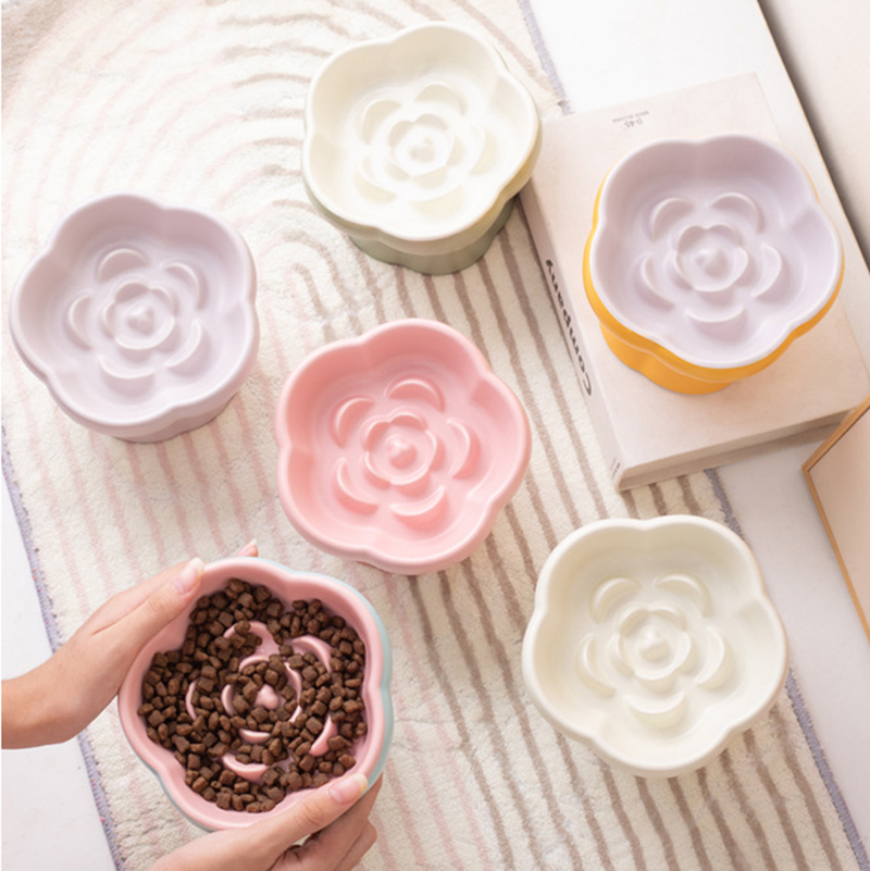 Comedero Lento Elevado de Cerá - Elevated Ceramic Cat Bowls Tilted Food reseña y precio