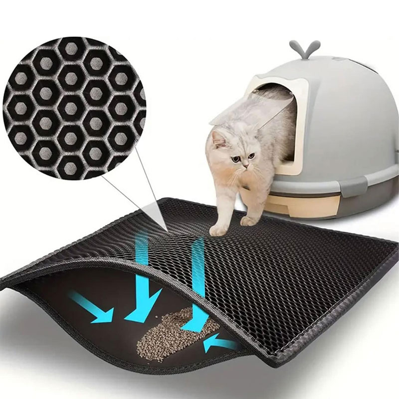 Estera de arena para Gato, imp - Cat Litter Mat Double Layer Waterproof reseña y precio