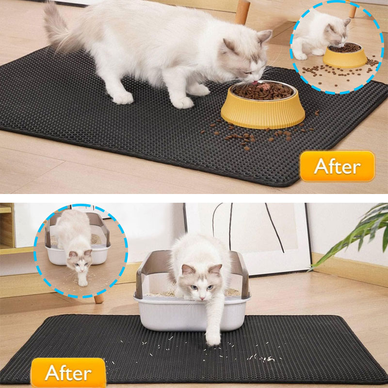 Estera de arena para Gato, imp - Cat Litter Mat Double Layer Waterproof reseña y precio