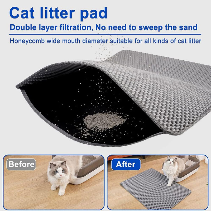 Estera de arena para Gato, imp - Cat Litter Mat Double Layer Waterproof reseña y precio