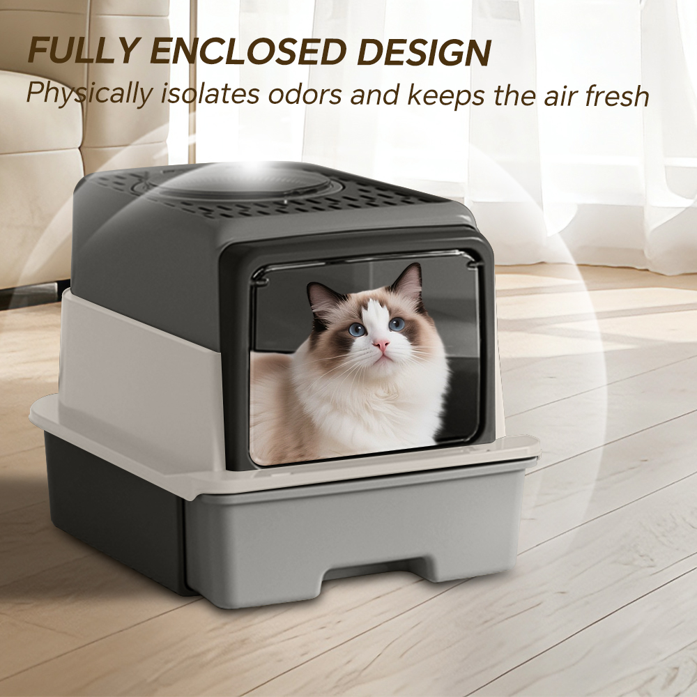 Caja de arena para gatos de tr - Self Cleaning Cat Litter Box Automatic reseña y precio