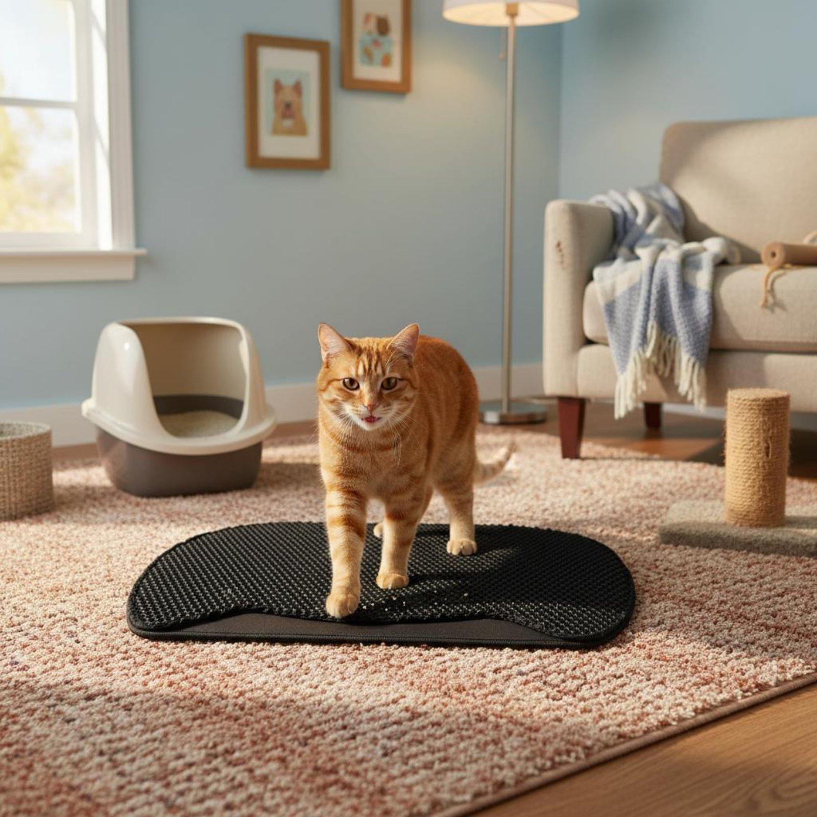 Alfombrilla Impermeable para A - Cat Litter Mat Double Layer Waterproof reseña y precio