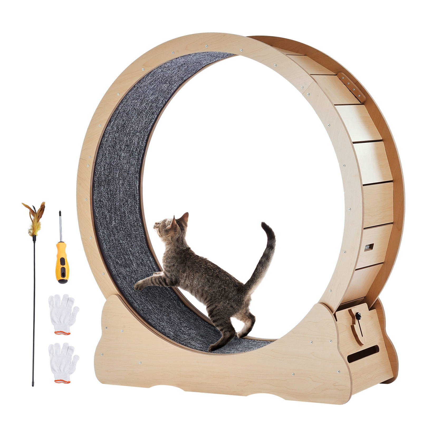 Rueda de Ejercicio para Gatos  - Cat Running Wheel Exercise Treadmill reseña y precio