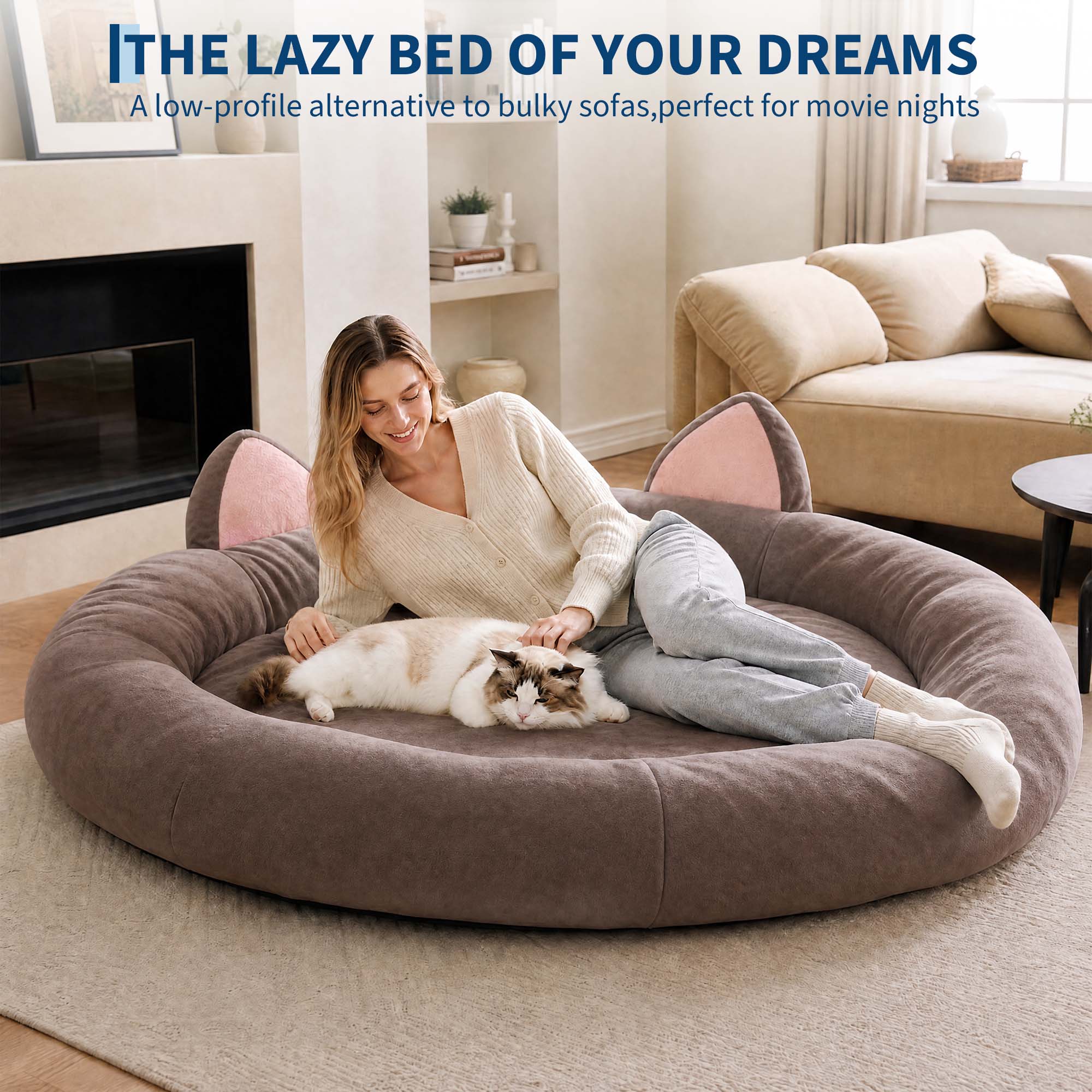 Cama redonda para perros de ta - Orthopedic Memory Foam Dog Bed Washable reseña y precio