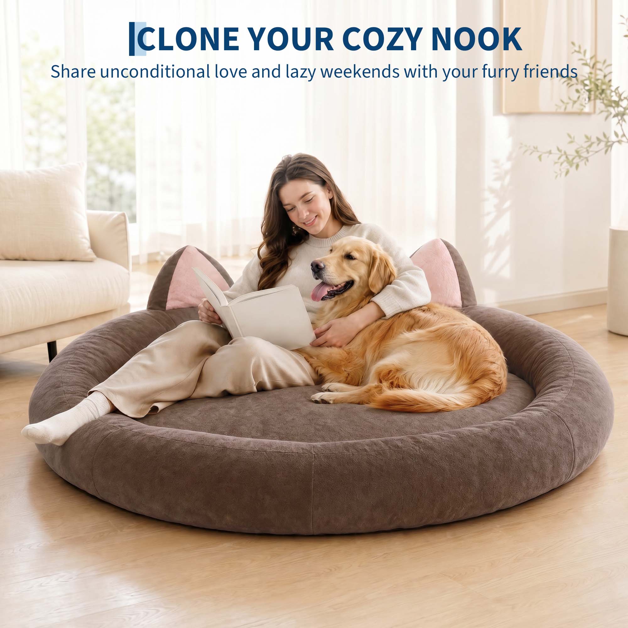 Cama redonda para perros de ta - Orthopedic Memory Foam Dog Bed Washable reseña y precio